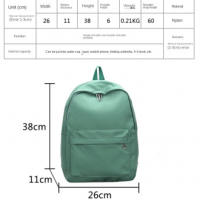 Mochila de viaje para mujeres, mochilas escolares para chicas adolescentes, mochila de color sólido, alta calidad, nueva mochila - details 0