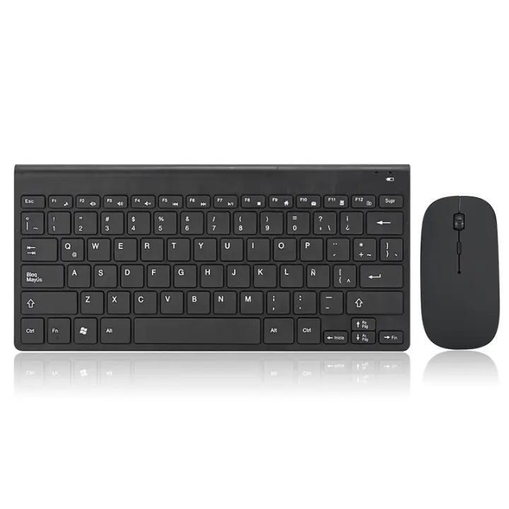 Kit de Teclado y Ratón Inalámbrico 2,4G Portátiles Mini para iPad, Teléfono Móvil, PC, Tableta, Ratón - 1