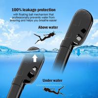 Máscara De Snorkel Total Facial Visión Panorámica De 180° Silicona Top Seco Gafas De Natación Y Nado Con 2 Snorkels Antiniebla Anti-Rociador - details 8