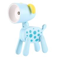 Mini lámpara de noche para el hogar, aspecto Adorable, botón plegable, alimentado por batería, luz LED, lindo perro de dibujos animados, ciervo - details 9
