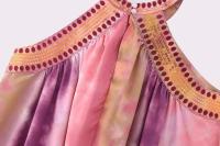 TRAFZA-vestido ajustado con espalda descubierta para mujer, traje elegante de noche con cuello Halter y hombros descubiertos, para fiesta - details 8