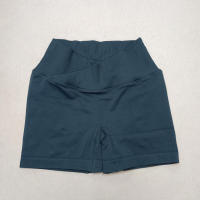 Pantalones cortos deportivos para mujer, pantalones cortos de yoga con gimnasio cruzado, entrenamiento, correr, cintura alta, levantamiento de cadera, sin costuras, Fiess - details 4
