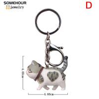 Llavero con colgante de gato para mujer y niño, joyería creativa, accesorios para regalos, bolso de coche - details 8