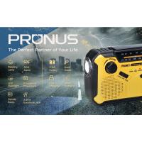Radio de emergencia AM/FM Radio portátil Solor manivela USB pilas AA antorcha recargable lámpara de lectura alarma SOS para emergencias - details 0