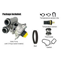 Bomba de agua de aluminio con correa compatible con Audi A3 A4 TT para VW Tiguan Jetta Golf GTI Eos Beetle CC 2.0T TSI 06H121026AB. - details 3