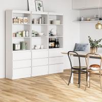 Estantería de Madera de 180cm con 3 Cajones Ideal para Oficina, Salón Organizador de Documentos, Archivadores, Carpetas, Libros - details 21