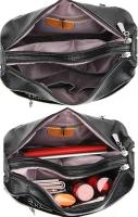Bolso cruzado de cuero para mujer, bolso bandolera de cuero con múltiples bolsos, ligero con correa ajustable para el hombro, tendencia de moda, gran capacidad - details 2