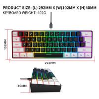 Nuevo teclado de 61 teclas ratón de juego RGB para jugadores de pubg - details 9