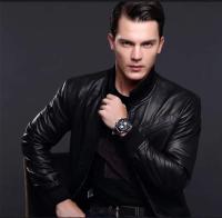 Reloj de Lujo para Hombres Automático, Correa de Cuero, Resistente al Agua, Luminoso, Calendario, Reloj de Cuarzo de Moda - details 4