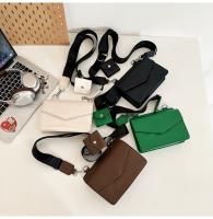 Bolso cuadrado pequeño oscuro Trend Bolso combinado 2 en 1 Bolso de la caja del sobre de cuero de los hombres y las mujeres Bolso pequeño bandolera - details 31