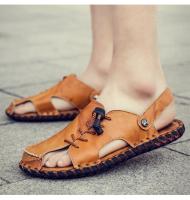 Sandalias de cuero para hombre, zapatos informales antideslizantes, cómodos, para playa y deportes, para verano - details 17