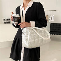 Bolso cruzado de algodón para mujer, bolsa de hombro de gran capacidad, a la moda, estilo Boston - details 15