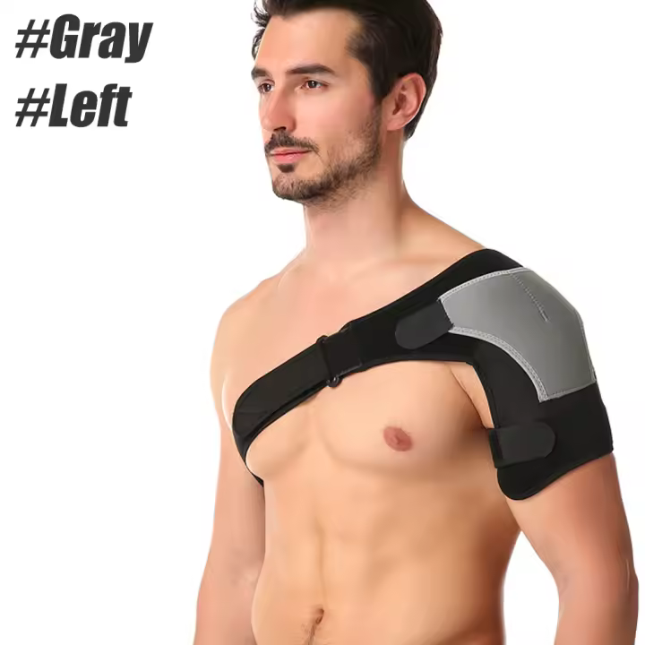 Hombrera deportiva para hombres y mujeres, manguito rotador roto, tendinitis, dislocación, envoltura de manga de compresión de hombro de neopreno - 1