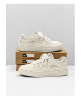 Zapatos deportivos transpirables de primavera para hombre, de estilo informal, con cordones, versátiles y de suela gruesa, de estilo sencillo, color blanco - details 18