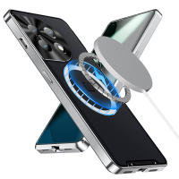 Funda de carga inalámbrica transparente a prueba de golpes para Oneplus 13 12 11 Nothing Phone1 cubierta trasera mate parachoques de aluminio fundas de teléfono acrílicas - details 10