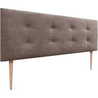 Cabezales de Cama Capitoné hasta el Suelo. Cabezal tapizado ACUALINE Tela y Polipiel. Cabeceros de Cama Matrimonio e Individual (Tela Beige, 160cm (Camas 150/160)) - details 21