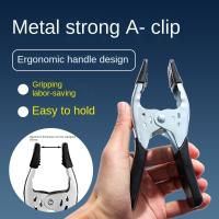 Abrazadera potente portátil, clip a resistente, abrazadera de resorte firme súper elástica, Mango cómodo de 6 pulgadas, Alicates de punta plana, herramientas artesanales - details 9