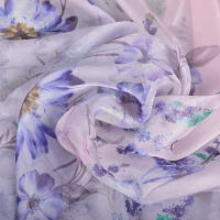 BYSIFA Pañuelo de Seda Mulberry 100% Diseño Floral Nuevo Cubierta de Playa de Verano - details 7