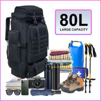 Mochila de senderismo de 80L, bolsa impermeable al aire libre, estilo táctico militar, multifuncional para acampar y montar - details 13