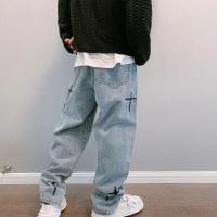 Jeans de Pierna Ancha y Estilo Callejero Nuevo 2025 Pantalones Cargo de Denim Suelto y Casual con Estilo Coreano - details 3