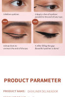 Maquillaje Maxfine Dip-fitting Liquid Eyeliner Pen Set impermeable y a prueba de aceite sin manchas El producto genuino es muy fino - details 6