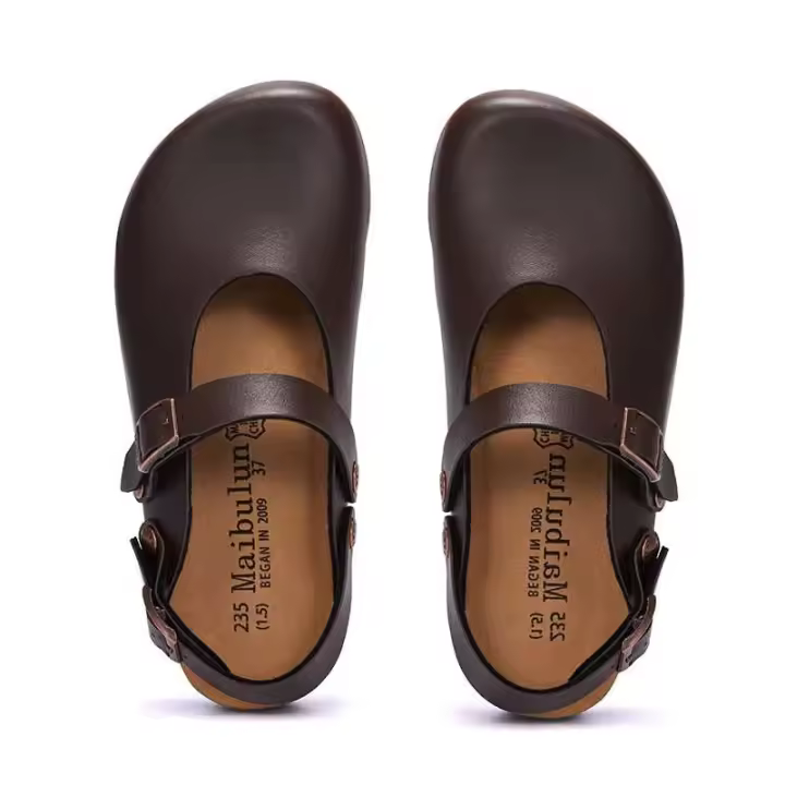 Nuevas cómodas sandalias planas de EVA ajustables con doble botón deslizante - 1