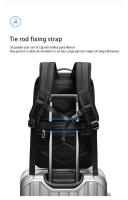 Mochila para portátil de negocios con puerto de carga USB, bolsa de viaje para el trabajo de gran capacidad, la escuela y actividades al aire libre - details 9