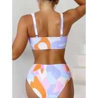 Bikini de cintura alta, Tre 2025 Conjunto de bikini bandeau sexy para mujer, Traje de baño brasileño para mujer - details 4