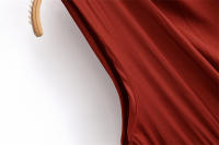Elegante Vestido de Mujer Primavera Sin Mangas Diseño de Abertura de Seda Estilo Midi para Fiestas - details 6