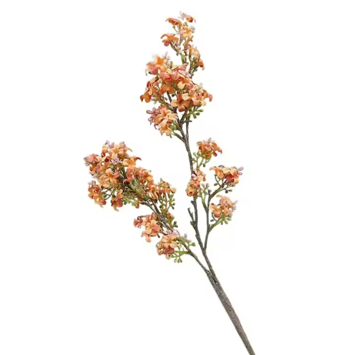 Flor de tomillo Artificial Retro, rama de flor de tomillo de lujo de plástico, flor falsa elegante realista, fiesta de vacaciones, boda - 1