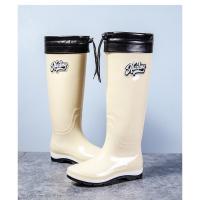 Botas de Lluvia de Moda para Mujeres Altas, Suaves, Antideslizantes, Impermeables con Estilo Sencillo - details 22