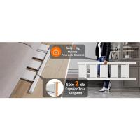 Escalera Taburete de aluminio Antideslizante Pedal plegable Acero para el hogar Amplia capacidad