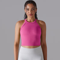 Nessaj-Chaleco deportivo para mujer, sujetador con almohadillas para el pecho, sin costuras, doble capa, a prueba de golpes, top corto, gimnasio, entrenamiento, correr - details 12