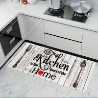 Alfombra de Decoración de cocina, alfombrilla de franela antideslizante, lavable a máquina, adecuada para puerta de pasillo, 1 unidad - details 1