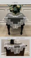 Mantel cuadrado de tela blanca, cubierta de comedor de encaje bordado, mesa Juppe wer, manteles elegantes, toallas - details 6