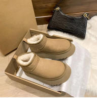 Botas de nieve antideslizantes para Mujer, botines cortos de lana de oveja, cálidos y gruesos, 2023 - details 6