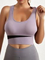 Sujetadores Deportivos De Bloque De Color, Sujetador Íntimo Cómodo Y Transpirable, Lencería Y Ropa Interior para Mujer, 4 piezas - details 1