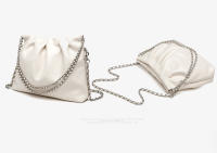 Bolsos de mujer de gran capacidad a la moda, nuevo bolso de mensajero de cadena plisada con textura de alta calidad en color sólido. - details 23