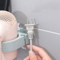 Accesorios de baño colgantes sin perforaciones, estante de hierro rizador, caja de almacenamiento, soporte para secador de pelo, 1 Uds. - details 7
