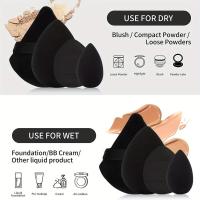El juego de esponjas multifuncionales de 12 piezas incluye 3 mini cacas para dedos y huevos de belleza - details 1