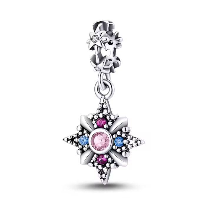 Pulsera de circonita de 3 mm romántica con tapete de plata con dijes clásicos, perfecta para joyería DIY de mujeres - 1