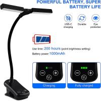 Luz de Lectura LED Portátil Mini Lámpara de Escritorio con 14 LEDs Luz Nocturna Recargable por USB - details 5