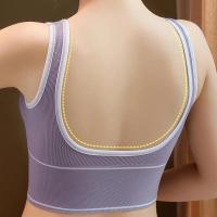 Sujetador de Yoga sin Costuras en Forma de U Top Corto Acolchado para Mujeres - details 1