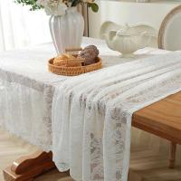 Romántico Ence estilo francés mesa de boda blanca, manteles de mesa de comedor, decoraciones de cocina - details 10
