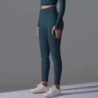 Hamidou-Pantalones deportivos de Yoga para mujer, mallas de cintura alta y caderas ajustadas, glúteos de melocotón, pantalones de Yoga desnudos de cintura alta - details 41