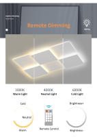 LEFAN-Luz LED de techo minimalista para sala de estar, lámpara principal de 50CM con rejilla blanca para dormitorio, moderna y minimalista - details 2