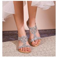 Sandalia Plana Mujer 2025 con Zarcillos Brillantes - Diseño Transpirable Boho Chic,Zapatos de Verano Cómodos para Playa y Fiesta,Moda Elegante Primavera-Verano - details 10