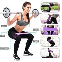 Bandas de tela, bandas de resistencia para fiestas con 3 niveles de resistencia, elásticos deportivos para yoga, pilates, fiestas, sentadillas y glúteos - details 2