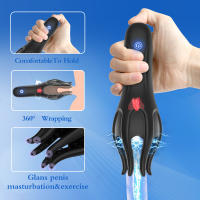 Sexo glande entrenador pene masaje masturbador masculino 10 velocidades vibrador glande vibrador juguetes sexuales para hombres retraso duradero resistencia Exer - details 4