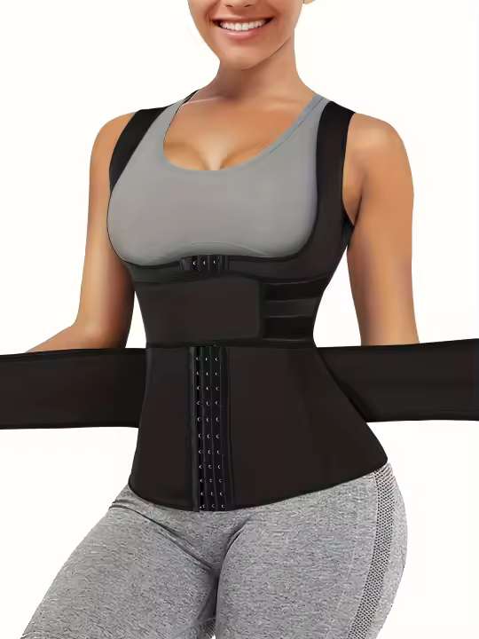 Chaleco De Entrenamiento De Cintura Para Mujer, Cinturón Recortador De Corsé, Moldeador De Cuerpo Adelgazante, Faja De Control - 1